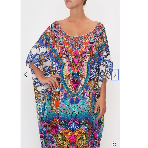 Camilla LUCKY CHARMS ROUND NECK KAFTAN - Picture 6 of 8